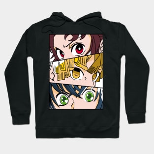 Demon Slayer Trio - Tanjiro, Zenitsu and Inosuke Hoodie